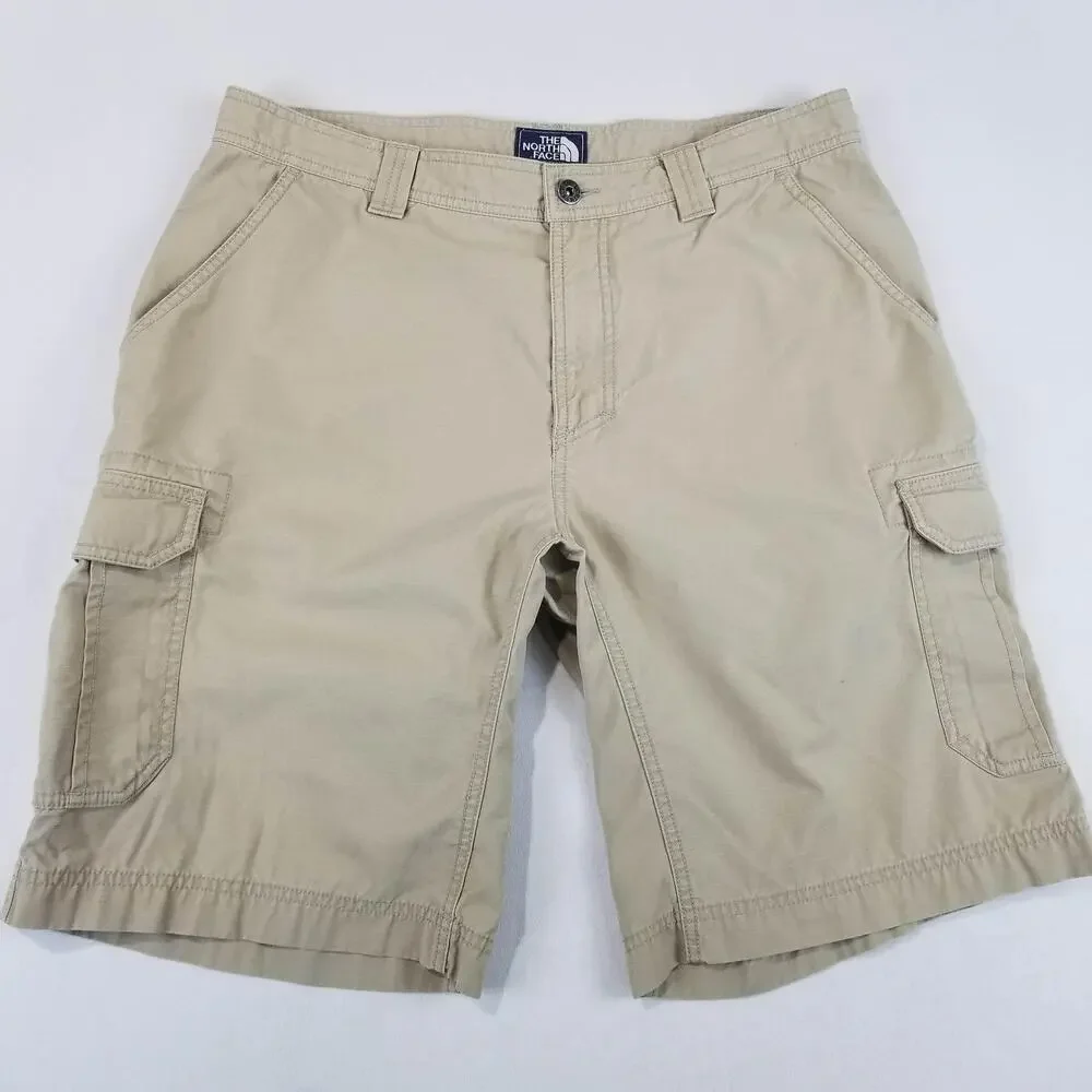 The North Face Cargo Shorts Mens 38 Beige Tribe Outdoor Hiking Utility Pockets
